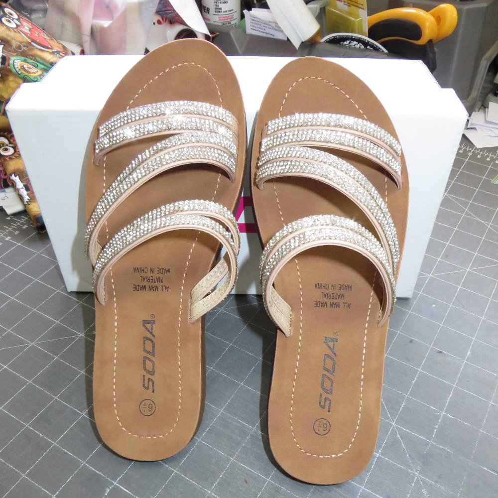 Blingy  Sandals by Soda Size 6.5 new